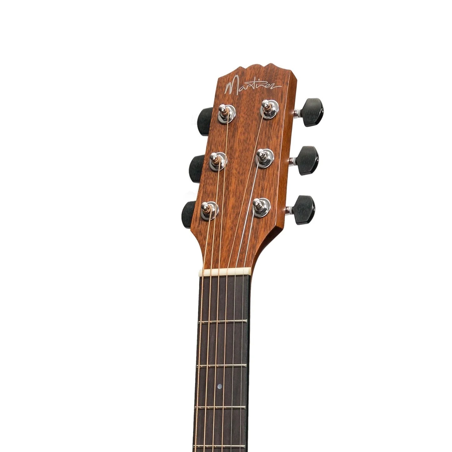 Martinez 'Southern Star' Mahogany Solid Top Small Body - Satin Sunburst Pickup w/ Hard Case Pack